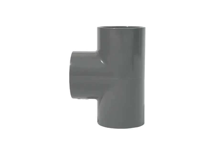PVC-U Tee Fitting for Branching and Flow Diversion
